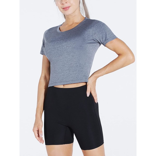 Workout Crop Tops Dam Racerback Dry Fit Athletic Shirts Kort
