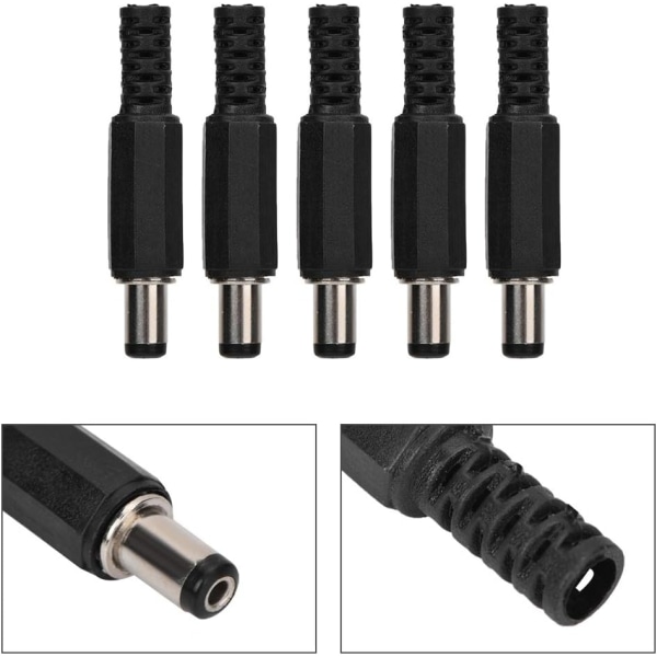 5 st DC Power Plug Connector Adapter för elektronik