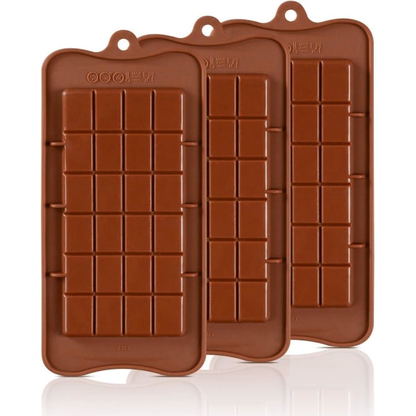 Bryt isär chokladformar - 3 st non-stick molds
