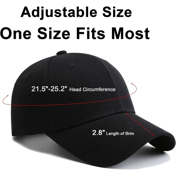 2-pack Cap Golf Dad Hat för män och kvinnor