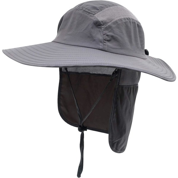 Herr UPF 50+ cap Fiskehatt med bred brätte med nackklaff