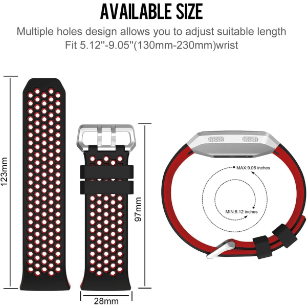 Kompatibel rem för watch - Mjukt silikon sportband