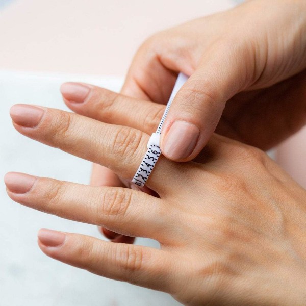 Smycken Sizers Rostfritt järn Ring Sizer Finger Ring Size Mätverktyg Ring Sizer Gauge Set