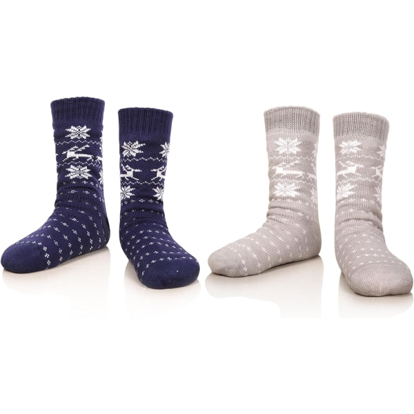 Fuzzy Fluffy Slipper-sockor för män - Varm thermal mysig stuga