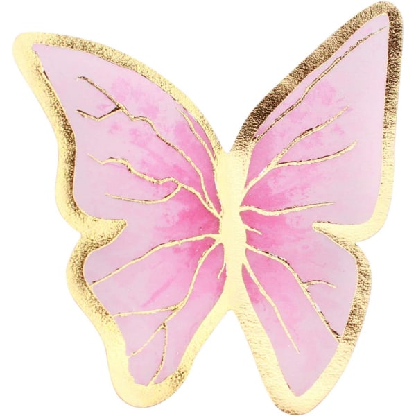 60st Butterfly Cupcake Toppers - Födelsedagstårta dekoration