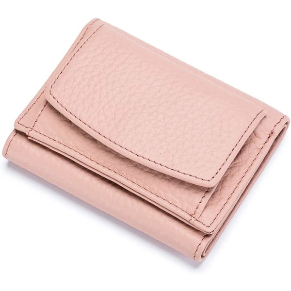 Liten plånbok för kvinnor RFID Läder Compact Card Plånböcker Dam Tunna