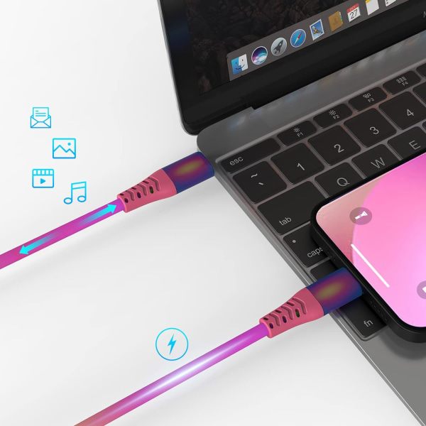 [Apple MFi-certifierad snabbladdning USB-C till Lightning power