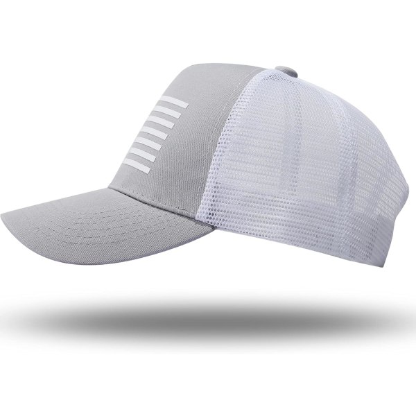 American Flag Trucker Hat - Snapback cap, andningsbart mesh, justerbar
