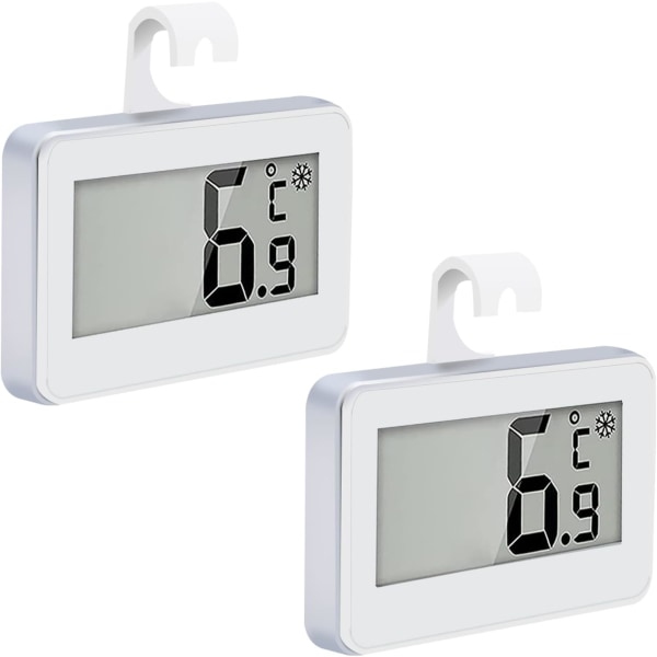 Kylskåpstermometer - Digital vattentät termometer (2-pack)