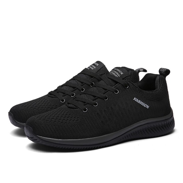 Löparskor Herr Dam Sneakers för par 2023 Våren Outdoor Walking Shoes Unisex Athletic Gym Trainers Man Kvinnliga Skor US SIZE Black 8.5