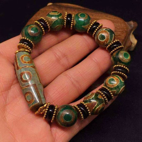 Äkta naturliga färgglada armband agat runda jade stenpärlor Elastiska pärlor armband armband för män kvinnor mode smycken Black