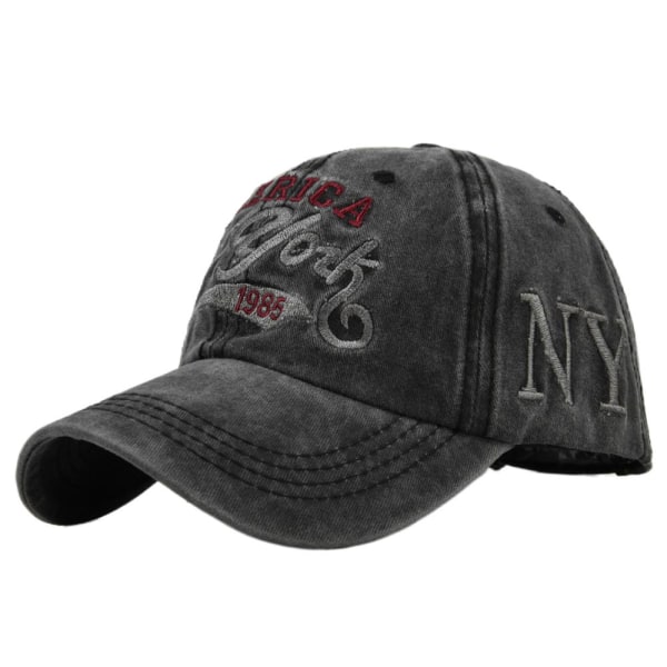 Tvättad nödställd cap york tredimensionell broderad cap par retro vår- och cap i ett stycke hår Cb2754Yellow Adjustable