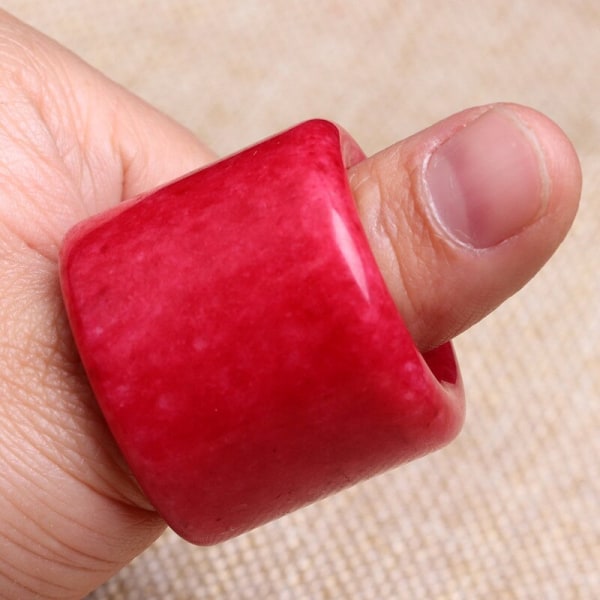 Äkta Naturlig Grön Jade Hjärta Sutra Ring Män Kvinnor Real Certified Jades Sten Hand snidade parringar Fina smycken Presenter Pink