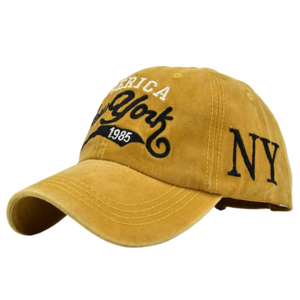 Tvättad nödställd cap york tredimensionell broderad cap par retro vår- och cap i ett stycke hår Cb2753NavyBlue Adjustable