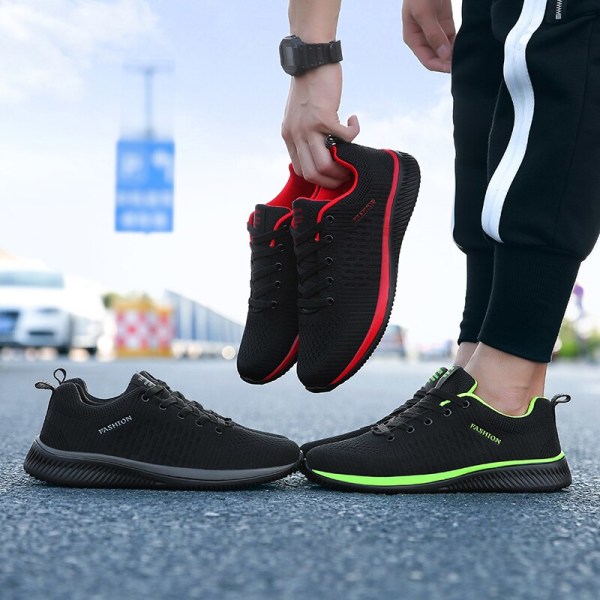 Löparskor Herr Dam Sneakers för par 2023 Våren Outdoor Walking Shoes Unisex Athletic Gym Trainers Man Kvinnliga Skor US SIZE Black 10