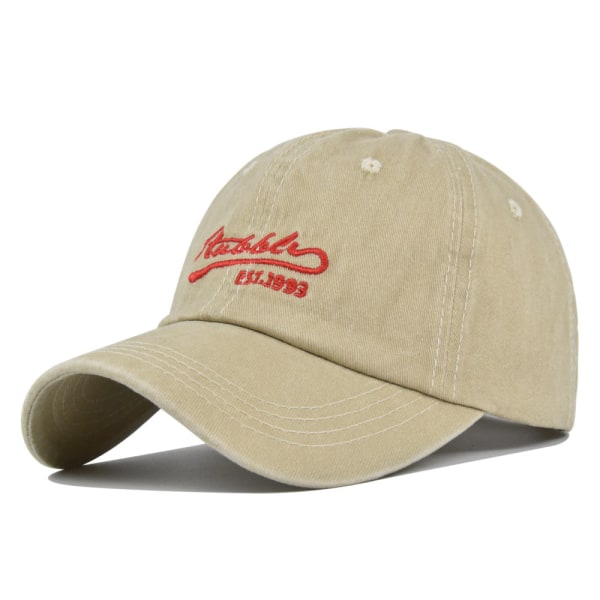 retro broderad cap med liten bokstav broderad lappad keps tvättad cap med nödställd cap Cb3916Yellow Adjustable