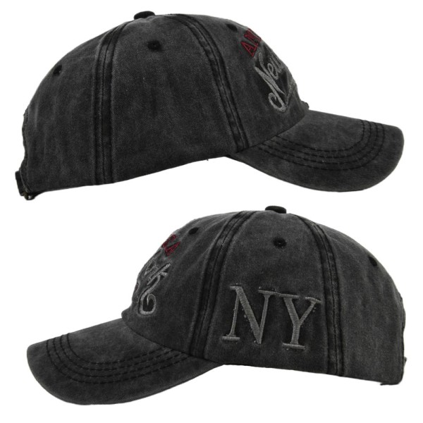 Tvättad nödställd cap york tredimensionell broderad cap par retro vår- och cap i ett stycke hår Cb2754Yellow Adjustable