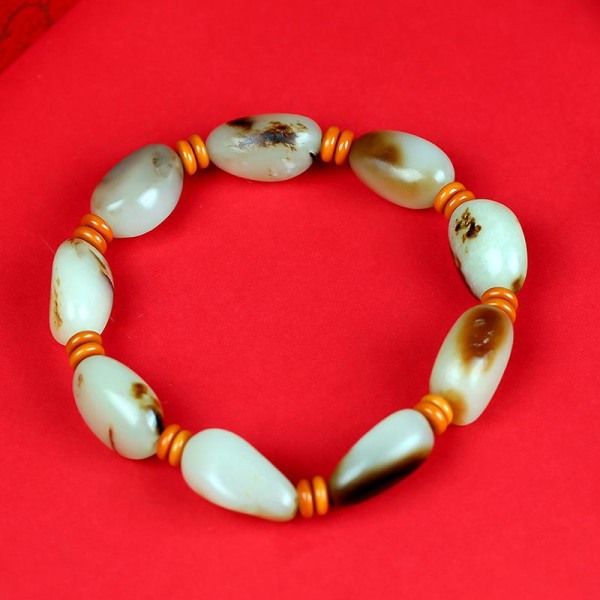 Äkta Natural Hetian Jade Armband Män Kvinnor Real Xinjiang Certifierad Jades Stone Handgjorda Armband Smycken Tillbehör Presenter White