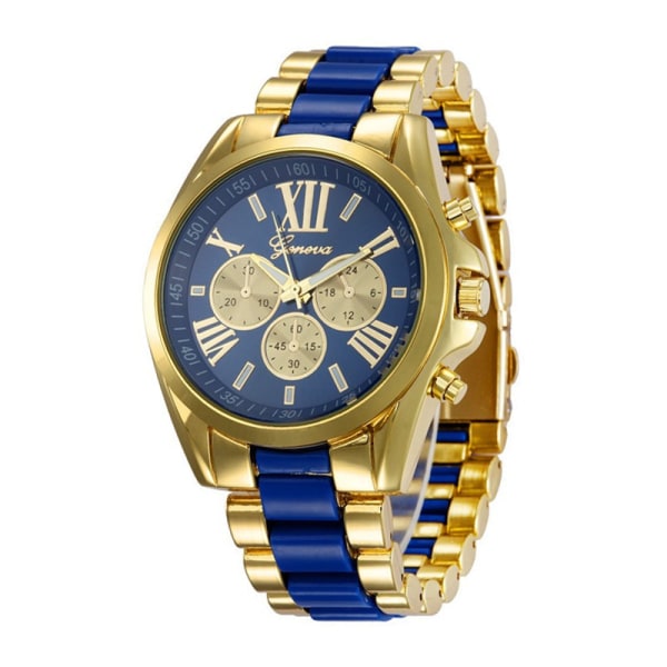Herrmode watch med stålrem - Watch Blue