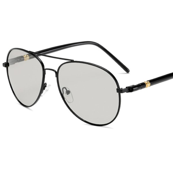 Lyxiga polariserade solglasögon för män Körsolglasögon för män Kvinnor Märkesdesigner Man Vintage Svarta Pilotsolglasögon UV400 GunGray