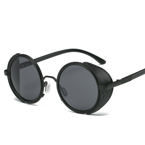 2023 Mode Vintage Runda SteamPunk Flip Up Solglasögon Klassiska Dubbellagers Clamshell Design Solglasögon Oculos De Sol GoldRed