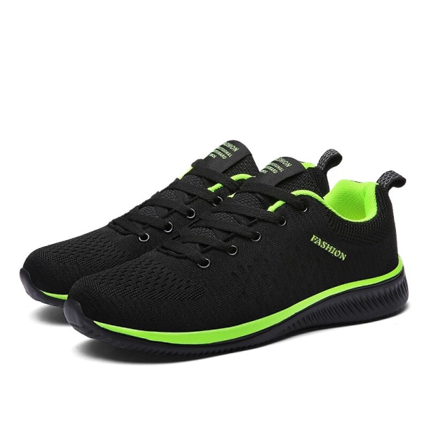 Löparskor Herr Dam Sneakers för par 2023 Våren Outdoor Walking Shoes Unisex Athletic Gym Trainers Man Kvinnliga Skor US SIZE Green 7