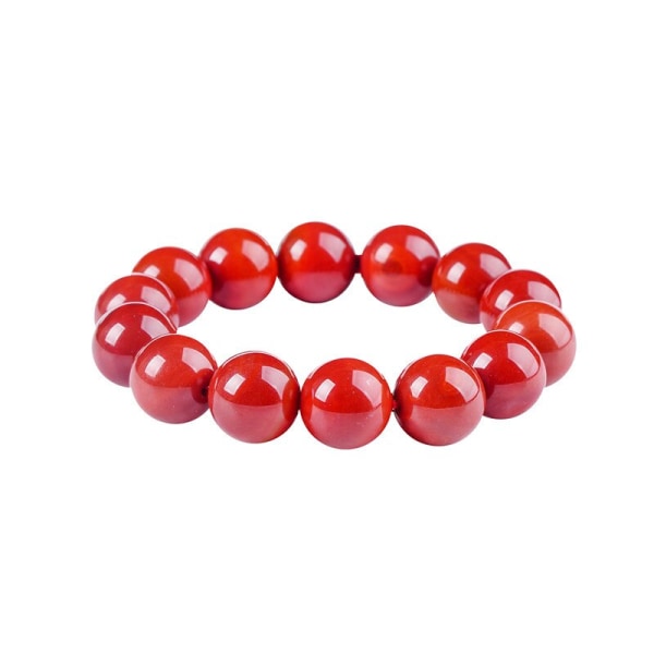 Äkta Natural Jade Armband Southern Red Agate Buddha Beads Armband För Herr Dam Certifierade Jades Accessoarer Smycken 10mm