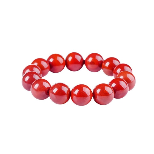Äkta Natural Jade Armband Southern Red Agate Buddha Beads Armband För Herr Dam Certifierade Jades Accessoarer Smycken 16mm