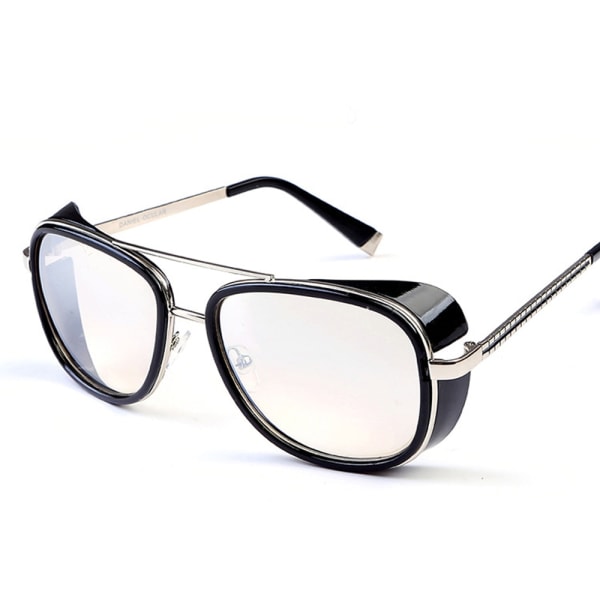 Solglasögon Herr Retro Vintage Designer Solglasögon Oculos Masculino Gafas De ShinningBlackBla