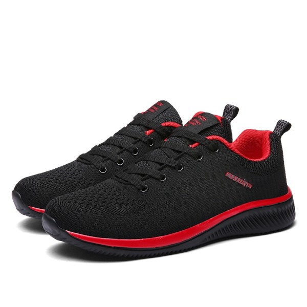 Löparskor Herr Dam Sneakers för par 2023 Våren Outdoor Walking Shoes Unisex Athletic Gym Trainers Man Kvinnliga Skor US SIZE Red 14