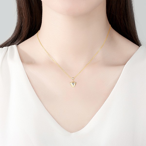 Kvinnans hängsmycke Halsband Nyckelbenskedja guldpläterad N20030338