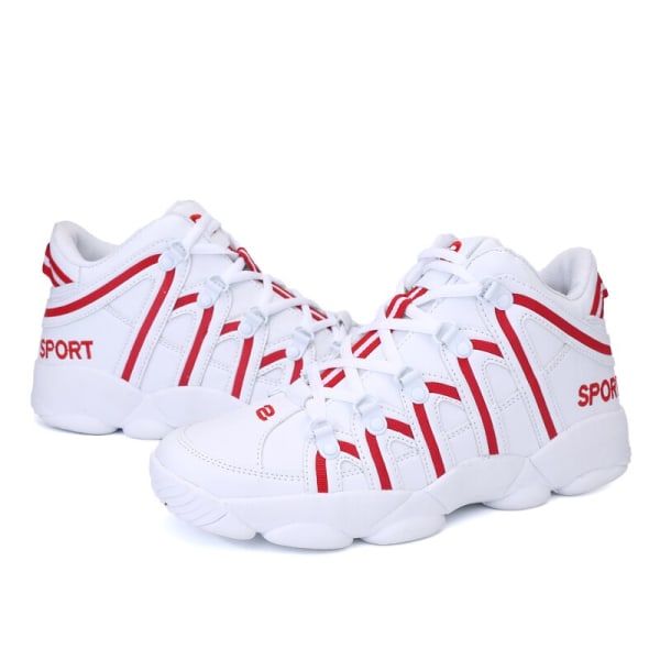 Casual för män för par Original Märke Designer Sneakers Dam Atletisk Sport Löparskor Man 2023 Summer Trainers US SIZE Red 7.5