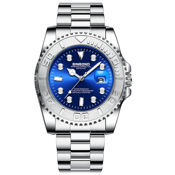 Klocka Ros Guld Present Beställning Herr Grön Submariner Serie Luminous Vattentät Binbang Herrklocka Sportklocka Whiteblack