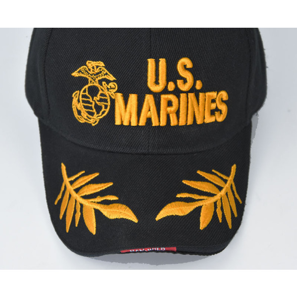 Us Marines Broderi Baseball Cap Utomhus Baseball Cap Casual Peaked Cap Uv-säker Cap Cap Ce4181Black Adjustable