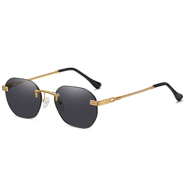 Runda solglasögon för män Retro Metall Guld Svart Brun Klassiska solglasögon Mode Kvinna Accessoarer Presenter Drop ship GoldBlue