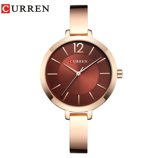 CURREN Watch For Women 9012 Top Märke Lyx Quartz Clock Casual Fashion Dam Armbandsur Lady Clock Relogio Feminino rose coffee