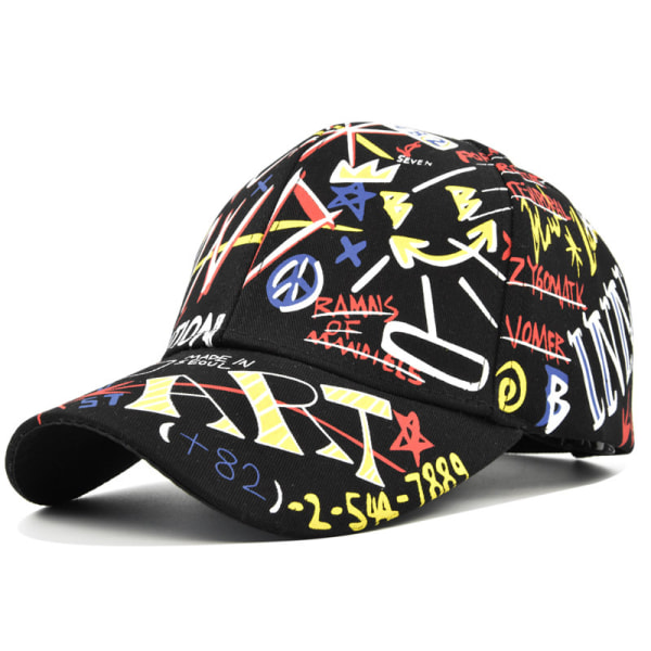 instegshatt med print för män och kvinnor matchande utomhussolhatt trendig modemössa cap Cp8181Black Adjustable