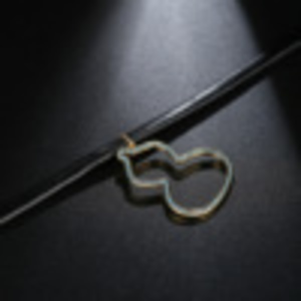 Kvinnans hängsmycke Halsband Nyckelbenskedja guldpläterad N17060505