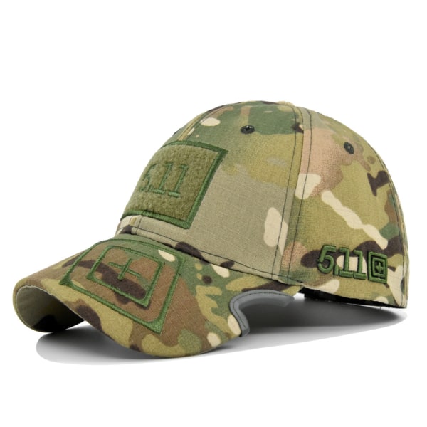 Camouflage Hat 511 Broderad Baseball Cap Army Camouflage Outdoor Tactics Jungle Hat 5.11 Kardborre Military Cap Ce5122Camouflage Adjustable