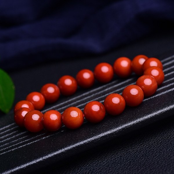 Äkta Natural Jade Armband Southern Red Agate Buddha Beads Armband För Herr Dam Certifierade Jades Accessoarer Smycken 10mm