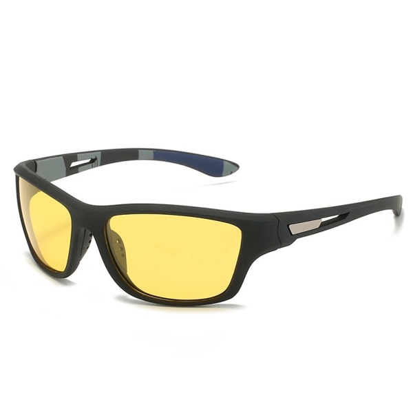 Solglasögon Herr Polarized UV400 Square Goggles Man Solglasögon Kvinnor Kvinnlig Vintage Driving Glasögon BlackBlack