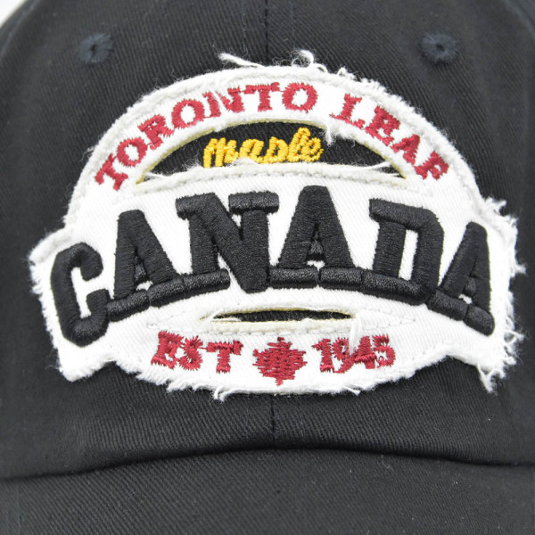 Vår- och sommarhatt Maple Leaf 1945 Cap Canad Par Hattar Peaked Cap Solhatt utomhus Black Adjustable