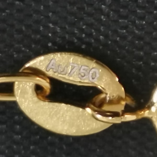 18K massivt guldhalsband för kvinnor götkedja 18tum 2,0 gram med certifikat 1 mm