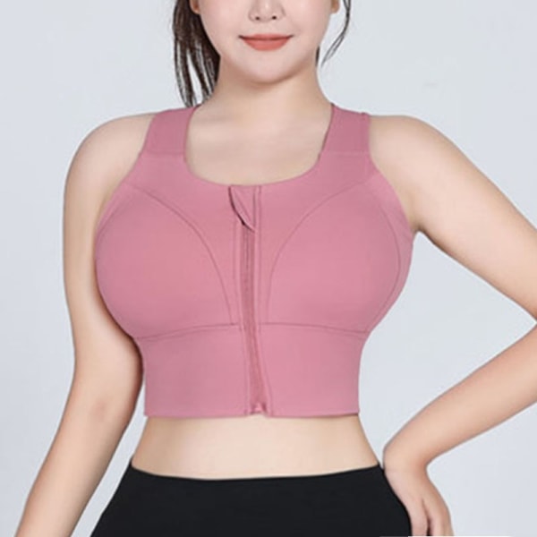 Cloud Hide Dam Sport-BH för stora bröst High Impact S-5XL Underkläder Lady Fitness Yoga Linne Plus Size Väst Löpartröja Pink Purple XXXXL