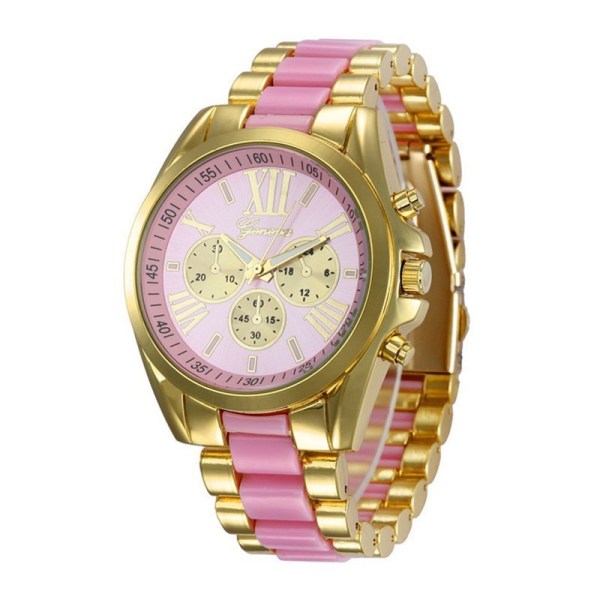 Herrmode watch med stålrem - Watch Pink