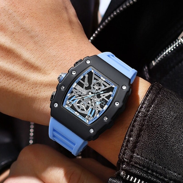 MEGIR Herr Sportklockor Toppmärke Lyx Watch Silikon Quartz Armbandsur Vattentät Date Man Clock Reloj Hombre 2218 Orange