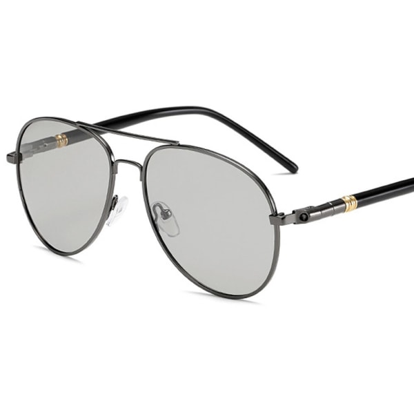 Lyxiga polariserade solglasögon för män Körsolglasögon för män Kvinnor Märkesdesigner Man Vintage Svarta Pilotsolglasögon UV400 GunYellow