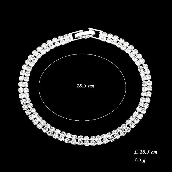 Metal Diamond Halsband Örhängen Två-Del Bröllop Kombination 783 Bracelet