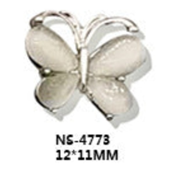 Nail Art Japansk stil tredimensionell fjärilslegering prydnad Opal Pearl NS-4773