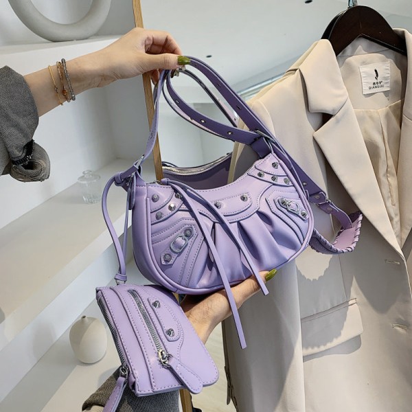 Lady Dam handväska Summer Ins Special-Interest One Shoulder Underarm Bag väska Pink